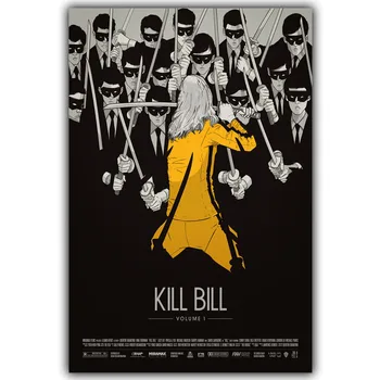 Kill Bill Arte de la Seda de la Impresión del Cartel 30x45cm 50x75cm Imágenes de la Película Vivir Decoración de la Habitación