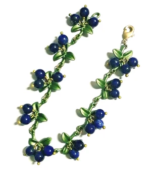 CSxjd Nueva moda de la Pulsera de la Joyería de lapislázuli, piedra, Pintura de cadena de metal Elegante de las Mujeres de la Pulsera de la Joyería