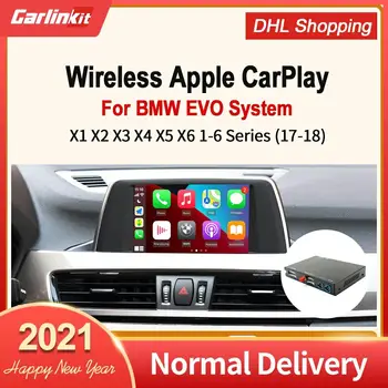 Carlinkit Decodificador Para BMW X1 X2 X3 X4 X5 X6 X7 Todas las Series EVO sistema Inalámbrico CarPlay Android Auto AirPlay Música IOS14 Libre de DHL