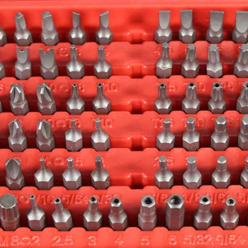 100pcs Resistente de Cromo Vanadio de Acero Destornillador de Cabeza Torx Bit Hex tournevis set de destornilladores de precisión