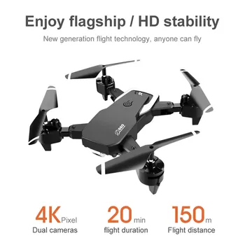 2020 NUEVA Rc Drone 4k/ HD 1080P Amplio Ángulo de la Cámara WiFi Drone fpv de la Cámara Dual