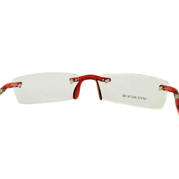 Sorbern Moda TR90 gafas sin Montura Gafas Transparentes Templo de la Marca del Diseñador de las Mujeres Rectángulo marco Óptica de la Luz de la Miopía Gafas