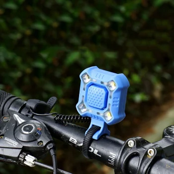 2 en 1 de Bicicletas Altavoz de la Luz de la Bicicleta 140 db de Carga USB Waterproo Bicicleta de Montaña Bicicleta de Carretera de la Manija Delantera Electrónica del Altavoz de la Luz