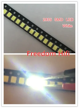 200PCS 2835 LED 0.5 W Blanco SMD/SMT PLCC-2 150Ma 50-65lm 6000-6500K 2835 diodos LED de Alta Potencia Ultra Brillante SMD LED Conector