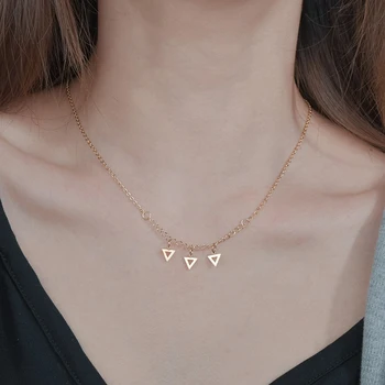 Letdiffery 2020 Elegante Corazón de Cristal Gargantilla Collares para las Mujeres de Oro de Acero Inoxidable Geométricas Declaración Joyería de la Femme