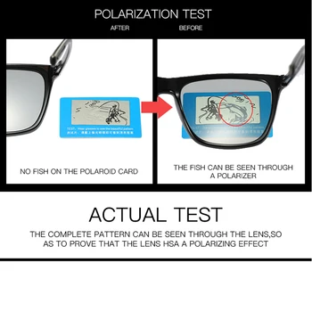 Pro Acme de Conducción Inteligente Fotocromáticas de Gafas de sol para Hombres, Mujeres Polarizada Camaleón Decoloración de la Plaza de Gafas de Sol PA1081