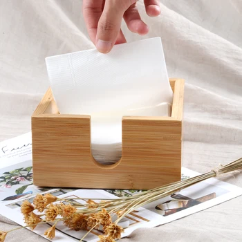 De Almacenamiento para la cocina de la Organización Restaurante Bambú Plaza de asiento tipo hoja de Servilletas de papel Cajas de pañuelos