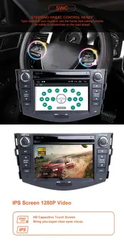 ZLTOOPAI Android 10 Para Toyota RAV4 2006-2012 Coche Reproductor Multimedia de Navegación GPS del DVD de Auto Radio Estéreo Jefe de la Unidad de SWC IPS 3G/4G