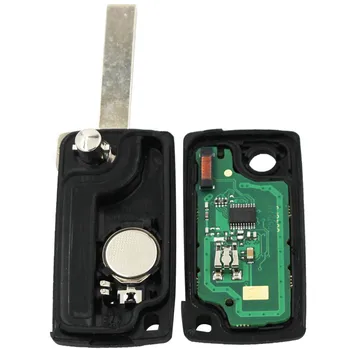 2 Botones de entrada Sin llave Llave a distancia ID46 Chip 433 mhz (sin Ranura) para Citroen C3 A51 modelo DS3 VA2 Hoja de 2010 -2013