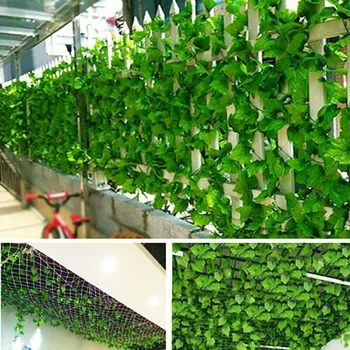 24 X 2.4 M Artificial de la Hiedra de Hoja de Vid de la Planta de Garland Falso Follaje Verde de la Casa de la Boda Decoración de plantas de Enredadera Colgante de Flores Artificiales
