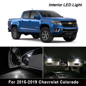 10Pcs LED Kit de Luz Para-2019 Chevrolet Colorado Interior Inversa Paquete de Mapa de la Cúpula del Tronco de Licencia de la luz de la placa
