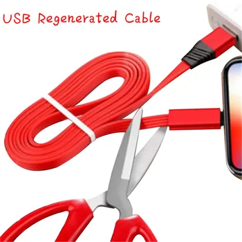 Cargador rápido de Cable Reparable USB de Sincronización de Datos de Carga de la Reparación de la Médula Reciclaje Renovables de Carga Adaptador de Cable para el iPhone TypeC Micro