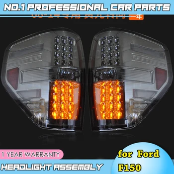 Los accesorios del coche para Ford F150 Raptor 2008 luces traseras LED Lámpara de Cola trasera del tronco de la cubierta de la lámpara drl+señal+freno+reversa