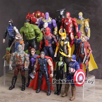 Avengers Infinity War Figuras De Acción Juguetes De Iron Man, Capitán América, Hulk, Thor Thanos Spiderman Loki Pantera Negra Hulkbuster