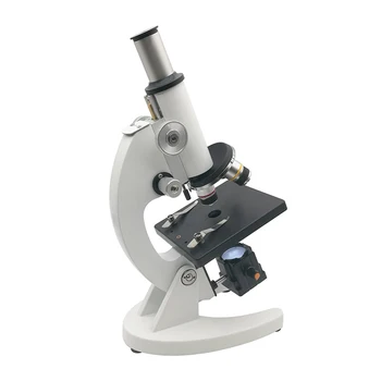 Microscopio Biológico Monocular 1600X HD Microscopio con la parte Inferior de la Lámpara de Laboratorio Microscopio para Primaria y Estudiante de Escuela Intermedia