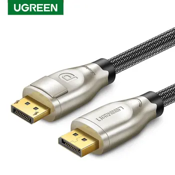 Ugreen Cable DisplayPort 4K 60Hz Display Port Cable de 1.2 144Hz Para HDTV Tarjeta Gráfica Proyector DisplayPort a DisplayPort Cable