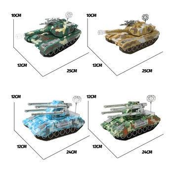 Electrónica Radio RC Tanque de Guerra Vehículo Táctico Modelo de Técnica Militar Batalla Control Remoto Tanque de Arma de Sonido de Juguetes Para niños Regalo
