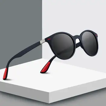 Las Mujeres de los hombres Retro Clásico Remache Polarizado Gafas de sol de Diseño más Ligero Oval Frame UV400 Protección De Sol