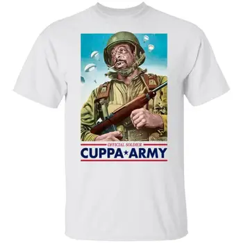 La Taza De Té Ejército Camiseta Divertida Del Cumpleaños De Algodón Camiseta De La Vendimia Del Regalo Para Los Hombres De Las Mujeres