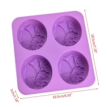 3D Flor de Mariposa Molde de Silicona DIY Jabón de Arcilla Fabricación de la Vela de la Torta de la pasta de azúcar del Molde Premium Nuevo