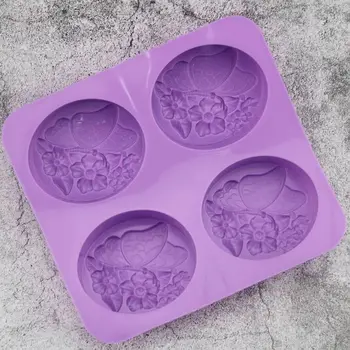 3D Flor de Mariposa Molde de Silicona DIY Jabón de Arcilla Fabricación de la Vela de la Torta de la pasta de azúcar del Molde Premium Nuevo