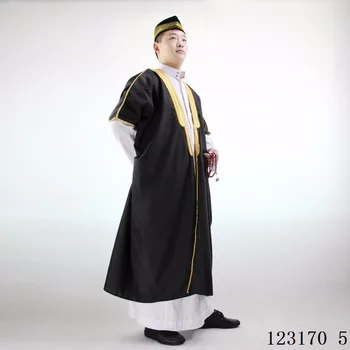 Los Hombres Jubba Thobe Batas Abaya Musulmán Islámico Tradicional Ropa De Arabia Saudita Homme Abrigo Vestido De Dubai Kaftan Vestido De Traje Nacional