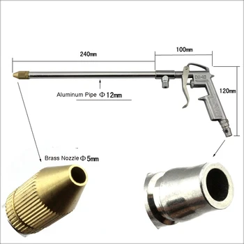 Doble Uso de Compresor de Aire Plumero Soplador de Agua Pistola de Pulverización con 1,5 M de Manguera