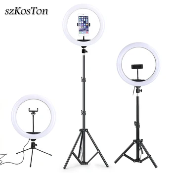 33CM Selfie Anillo de Luz LED Con Trípode 2m 1.6 m 0.5 m Para el Maquillaje de YouTube Vídeo en Directo de la Lámpara de 13 Pulgadas Profissional de Fotografía Iluminación