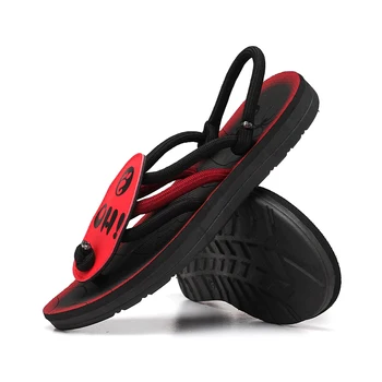 2020 casual zapatillas de los hombres de verano Chanclas Zapatos al aire libre zapatillas de los hombres de la moda de Playa, piscina zapatillas rojo antideslizante zapatillas