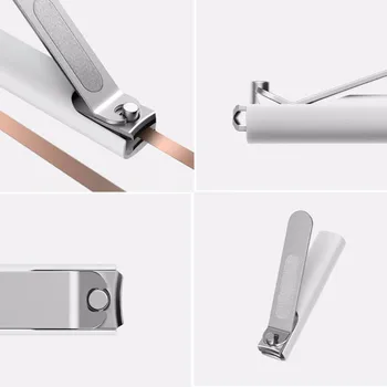 2019 caliente Xiaomi Mijia de Acero Inoxidable cortauñas Con Anti-salpicaduras Cubrir Trimmer de Pedicura Profesional del Cuidado de Archivo Nail Clip