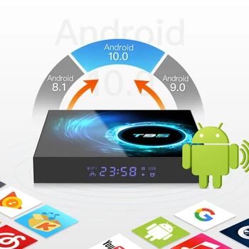 2020 Mejor T95 Max Cuadro de TV Android 10.0 4G 64G Apoyo 6K 3D de YouTube de Google Asistente de Voz T95 H96 H616 MXQ Pro Set Top Box