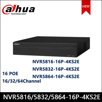 Dahua POE NVR NVR5816-16P-4KS2E NVR5832-16P-4KS2E NVR5864-16P-4KS2E 16/32/64Channel 2U 16PoE 4K y H. 265 Pro Grabadora de Vídeo en Red