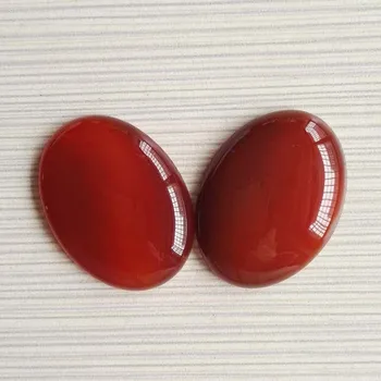 Mayorista de 30*40 mm rojo Natural onyx piedra Oval de la CABINA CABUJÓN bowlder lágrima cuentas de piedra 10pcs/lote envío Gratuito