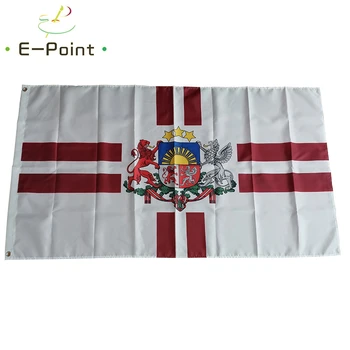 Bandera del Presidente de Letonia 2*3 pies (60*90 cm) de 3 pies*5 pies (90*150cm) Tamaño de la Navidad Decoraciones para el Hogar Banner