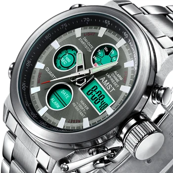 AMST Famosa Marca de Lujo para Hombre de los Relojes de digitaces LED Militar Reloj de los Hombres de Moda Casual de los deportes Electrónicos Hombre relojes de Pulsera Relojes
