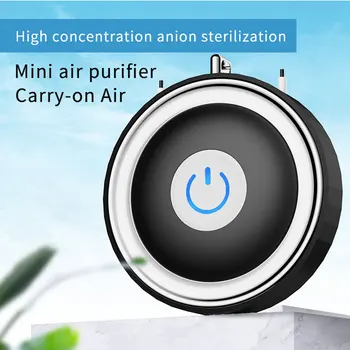 Portátil Collar Purificador De Aire Ion Negativo Del Generador De Aniones Filtro De Aire Mini Ionizador