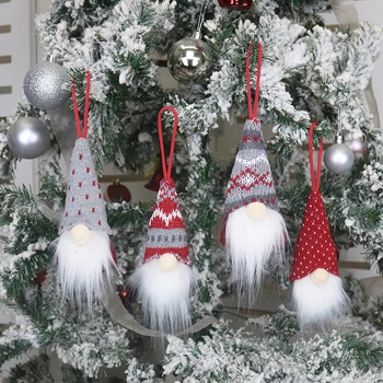 40Pcs la Decoración de la Navidad sueca de Juguetes de Peluche Muñeco de Santa Gnome Escandinavos Tomte Nórdicos Nisse Enano Elfo Adornos Mayorista X2