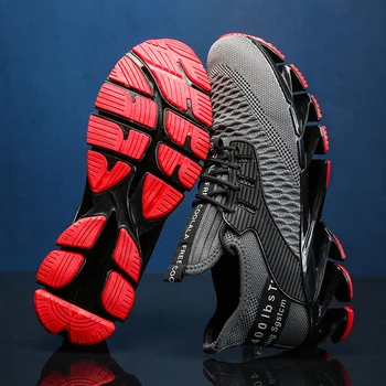 Nuevo Cojín de Zapatillas para los Hombres de Malla Zapatillas de deporte Actualizado Desodorante Suave Suela de los Deportes de Entrenamiento deportivo de Jogging Zapatos Zapatilla