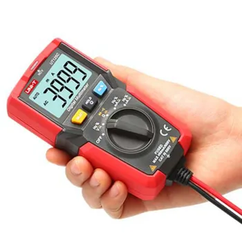UNIDAD UT125C Mini Pocket Multímetro Digital de la Temperatura del Probador de la Resistencia de Frecuencia del Condensador, Diodo de la velocidad de conducción nerviosa de la Prueba de Exhibición de la Baja Tensión