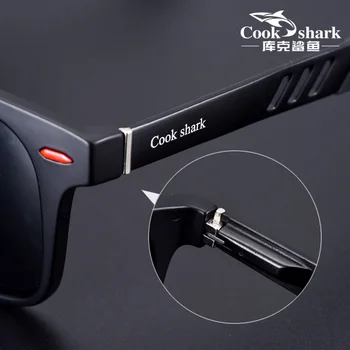 Cocinar Tiburón Gafas de sol de los Hombres de la Marea Gafas de sol Polarizadas 2020 Nueva Protección UV Espejo del lado del Conductor Afluencia de Conducción Gafas