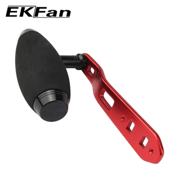 EKFan Nuevo Diseño 8*5 MM, Agujero en forma de T, Agujeros Dobles Pesca Mango de EVA Perilla de la + Asa de Metal Para Baitcasting Carrete de Pesca