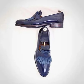 Los hombres de Cuero de la Pu Zapatos de Encaje Hasta Zapatos Casual Zapatos de Vestir Zapatos Brogue Primavera de Tobillo Botas Vintage Clásico Masculino Casual AB600