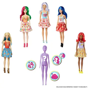 Barbie Original de Color Revelan Muñeca Accesorios de Magia Playset Figura de la Caja de la Persiana de la Moda de Muñecas de Bebé Niña de Rompecabezas de DIY Juguetes Sorpresa