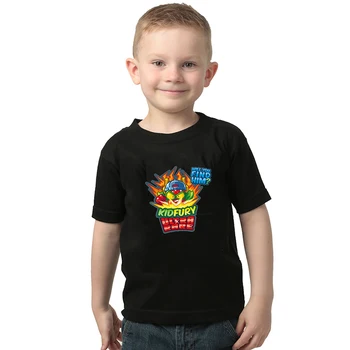Super Molestias de la Serie 4 de Niños del Bebé Camisetas Superzings de Impresión Negro de la Camiseta de los Niños Camisetas de los Niños de Verano de Algodón Tops de Niñas 2-10T Ropa