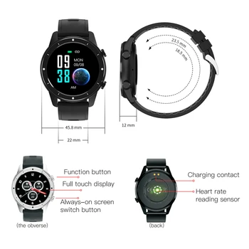 Bluetooth Ajuste de la Presión Arterial Reloj Teléfono Celular del Perseguidor de la Aptitud de la Pulsera de Reloj de Alarma de la Actividad de la Mujer al Hombre Smartwatch Para IOS, Android