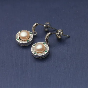 La moda Romántica de agua dulce natural de la Perla Pendientes,Delicados Pendientes de perlas de la Joyería de la Boda de la Muchacha Mejor Regalo