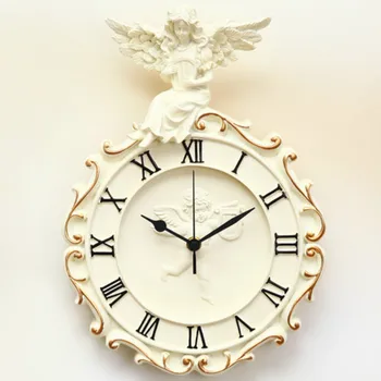 Europeo Ángel Reloj de Pared con una vendimia de la personalidad y un diseño moderno reloj WJ10234
