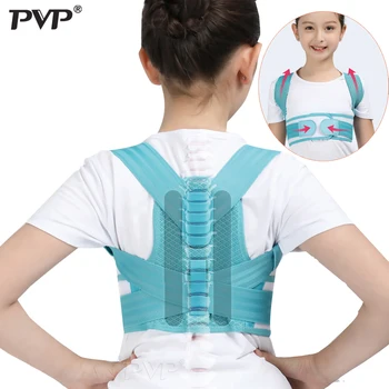 1pcs Ajustable Niños Corrector de Postura de la Espalda Cinturón de Soporte Niños Corsé Ortopédico Para Niños de la Columna Lumbar Hombro Llaves