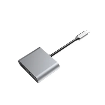Tipo-C HDMI A VGA Adaptador USB Hub Con 4K HDMI 1080P VGA USB 3.0 USB Puertos de Carga Compatible Para MacBook Samsung Huawei