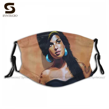 Swag Antidust Amy Winehouse Cinco Máscara De La Cara Divertida De Adultos Paño Facial En La Boca De La Máscara Con Filtros